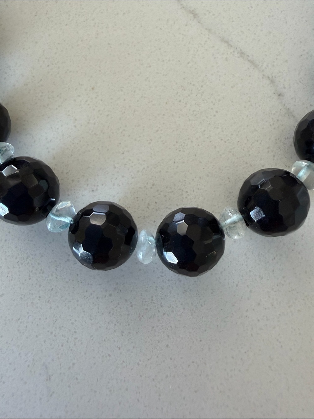 Black Beaded Necklace — Women's Fashion Jewelry - Picture 2 of 2